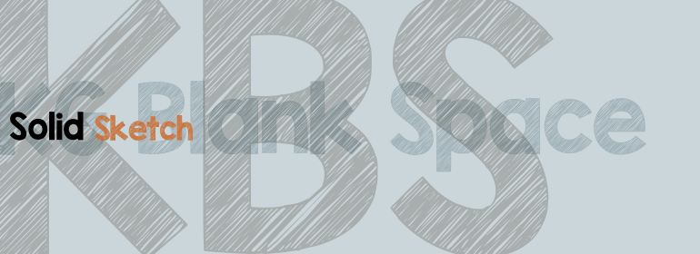770x280 Kg Blank Space Font Family - Kg Blank Space Sketch