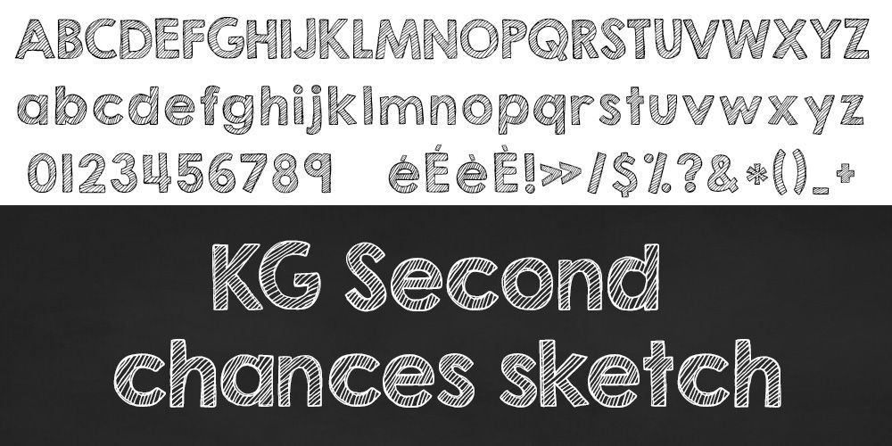 1000x500 Kg Second Chances Sketch Typo Typo Chalkboard Typo - Kg Second Chances Sketch