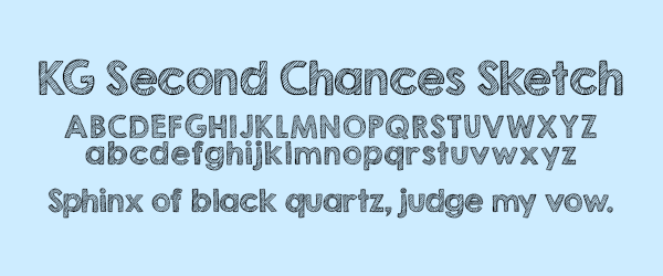 600x250 Chalkboard Fonts Kimberly Geswein Fonts - Kg Second Chances Sketch