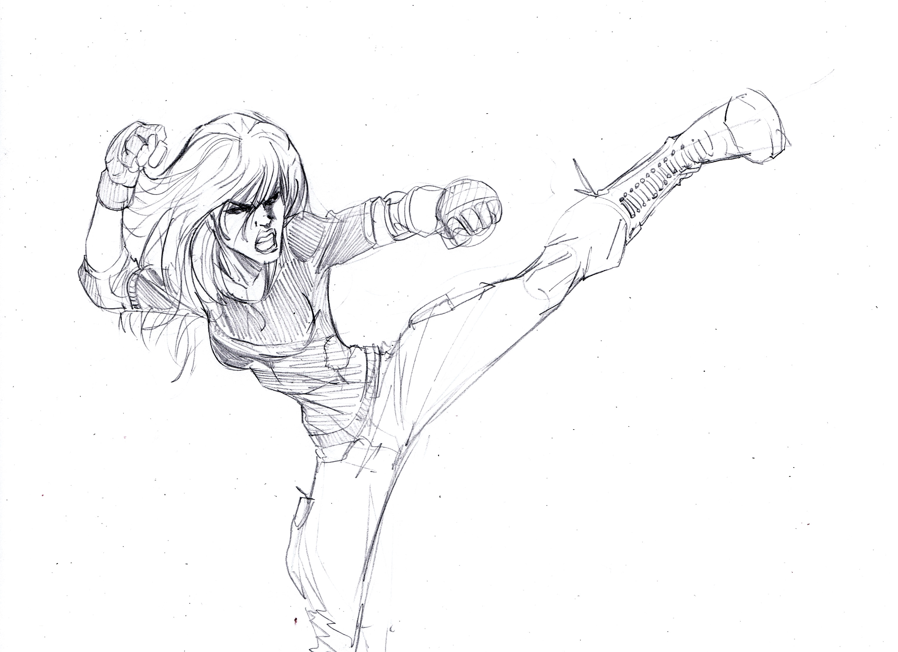 3054x2216 Kick Ass New Sketch Of The Qwixotic Blog - Kick Sketch