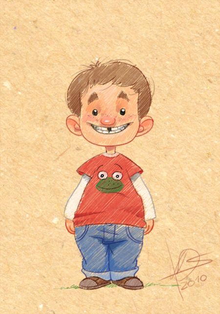 450x643 Kid Sketch By On @ Concept Boys - Kid Sketch