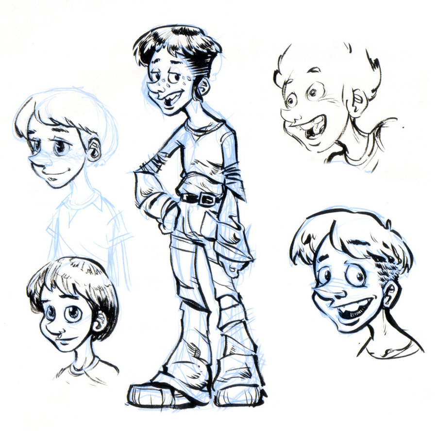 900x888 Kid Sketch By Gladlad - Kid Sketch