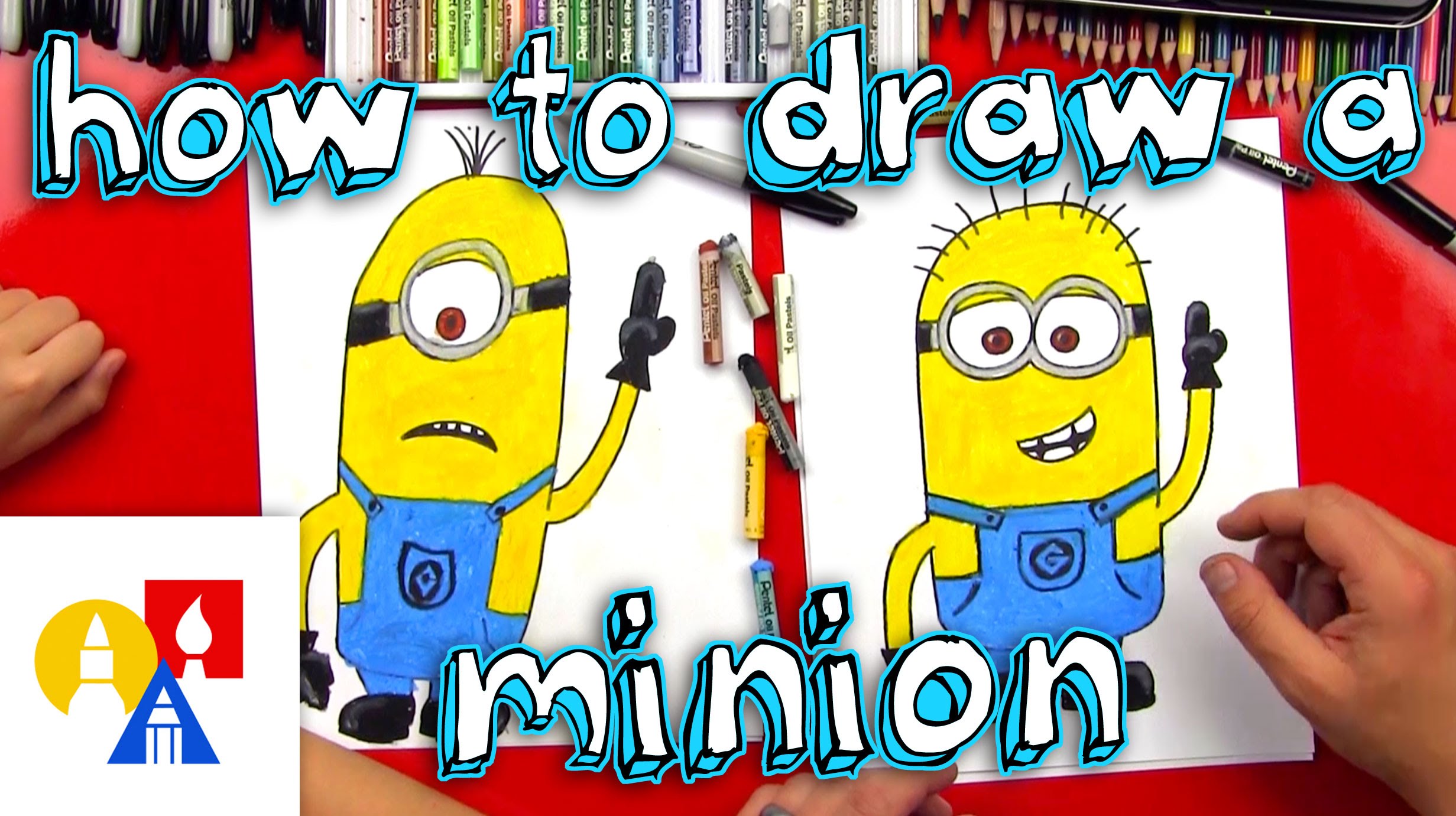 2463x1381 How To Draw A Minion - Kids Art Sketch