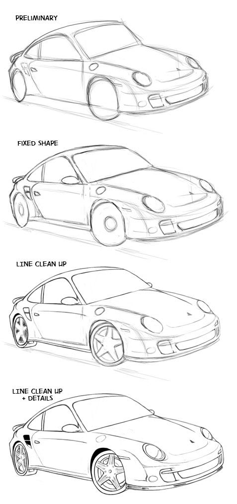 477x1014 How To Draw A Car Sharenoesis Cars - Kids Car Sketch