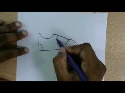 480x360 How To Draw Shoes Easy Step By Step Drawing For Kids Learn To - Kids Shoes Sketch