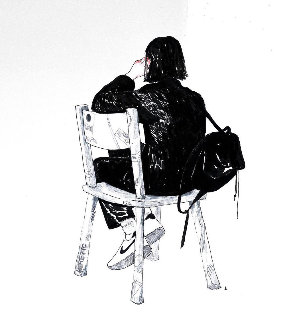 1000x1130 Kikkujo Artnau - Kik Sketch