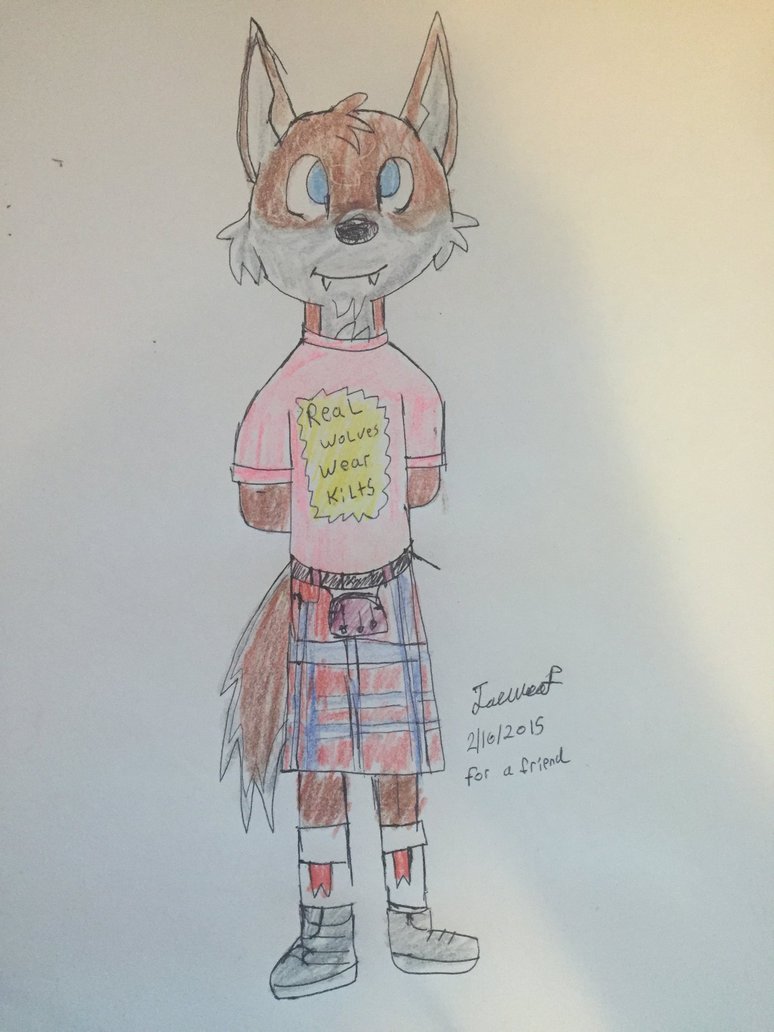 774x1032 Kilt Fox By Joethewoof - Kilt Sketch