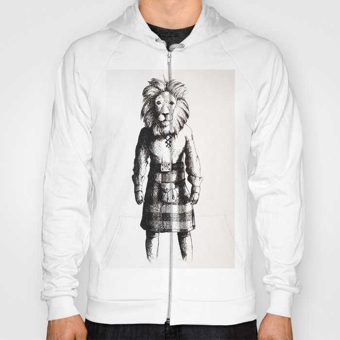 700x700 Lion In Kilt (Sketch) Hoody By Lordcolinoneal Society6 - Kilt Sketch