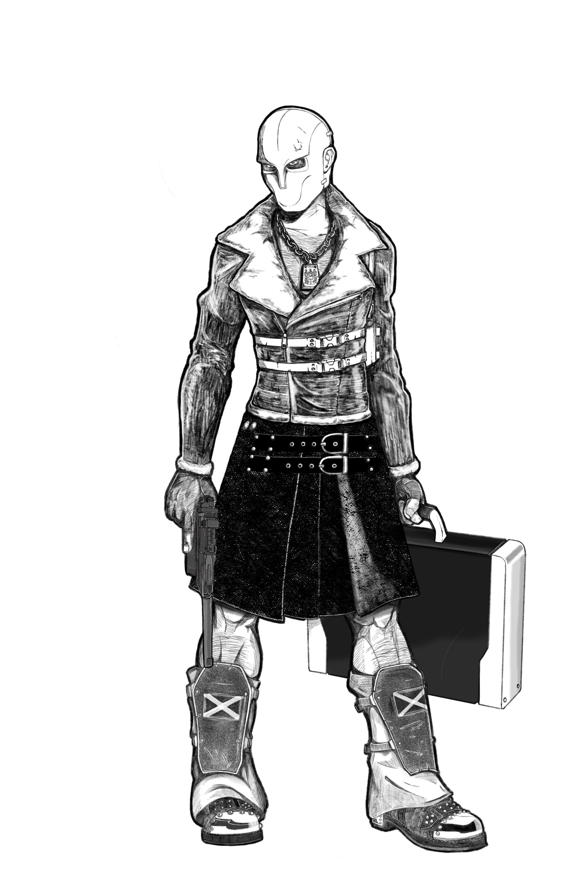 1920x2967 Artstation - Kilt Sketch