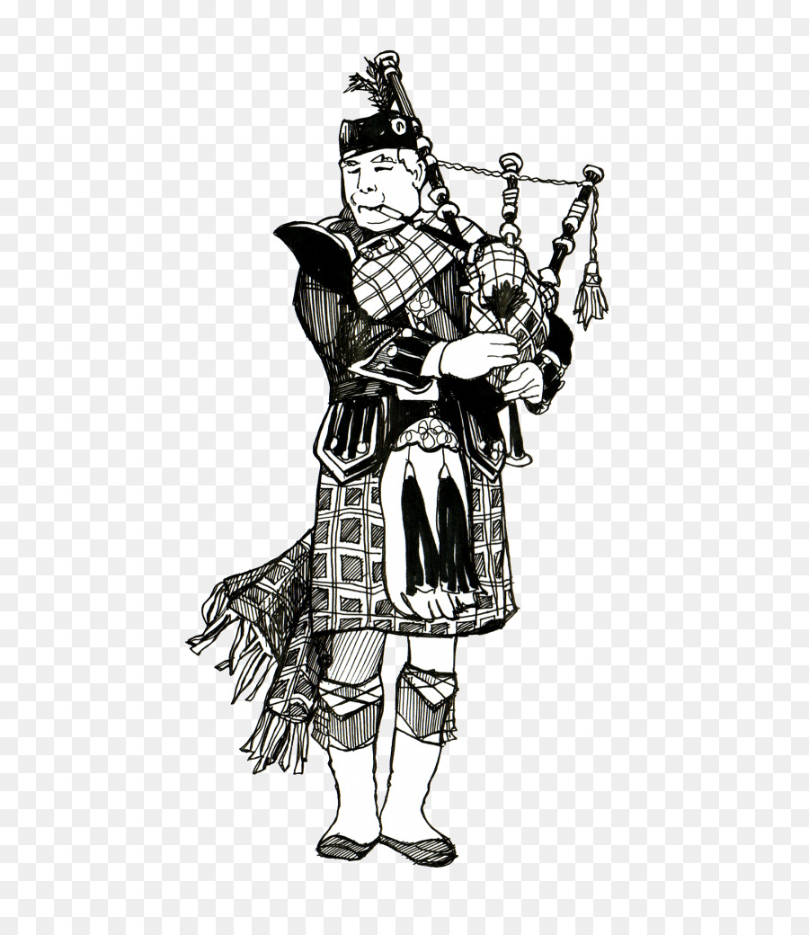 900x1040 Costume Design Visual Arts Scotland Sketch - Kilt Sketch