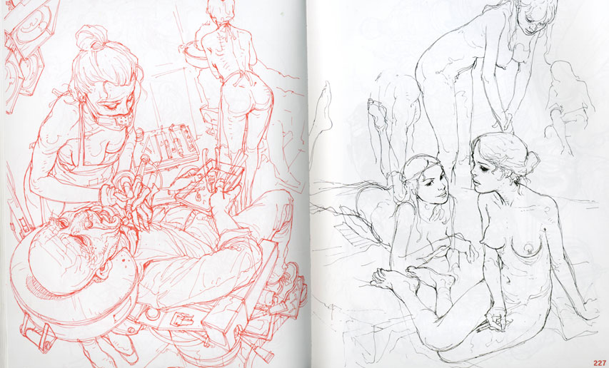 853x516 Kim Jung Gi 2011 Sketch Collection Pendara - Kim Jung Gi Sketch