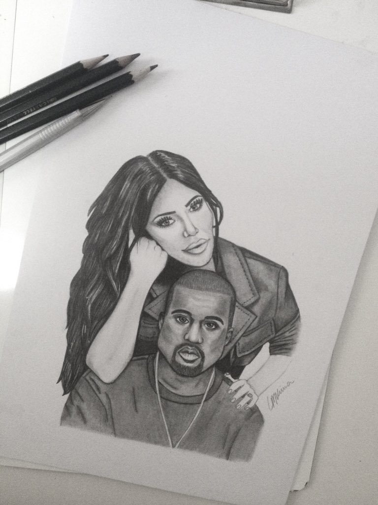 768x1024 Kim Kardashian West (@kimkwestonline) Twitter - Kim Kardashian Sketch