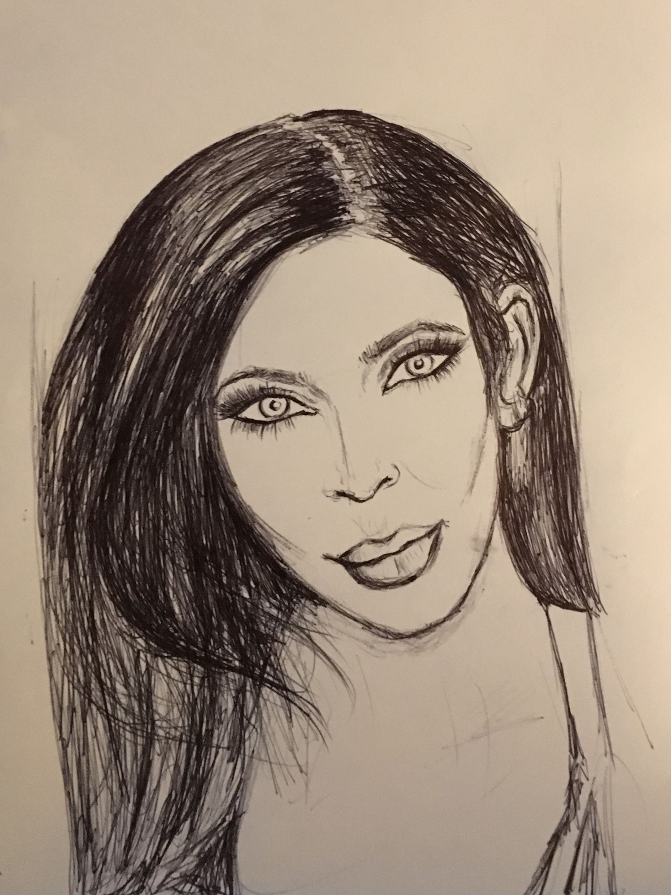 2139x2853 Drawing - Kim Kardashian Sketch