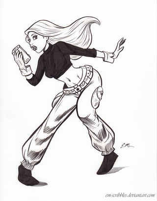 320x409 Sketch Of Kim Possible For Day 13 Of Inktober. ) - Kim Possible Sketch