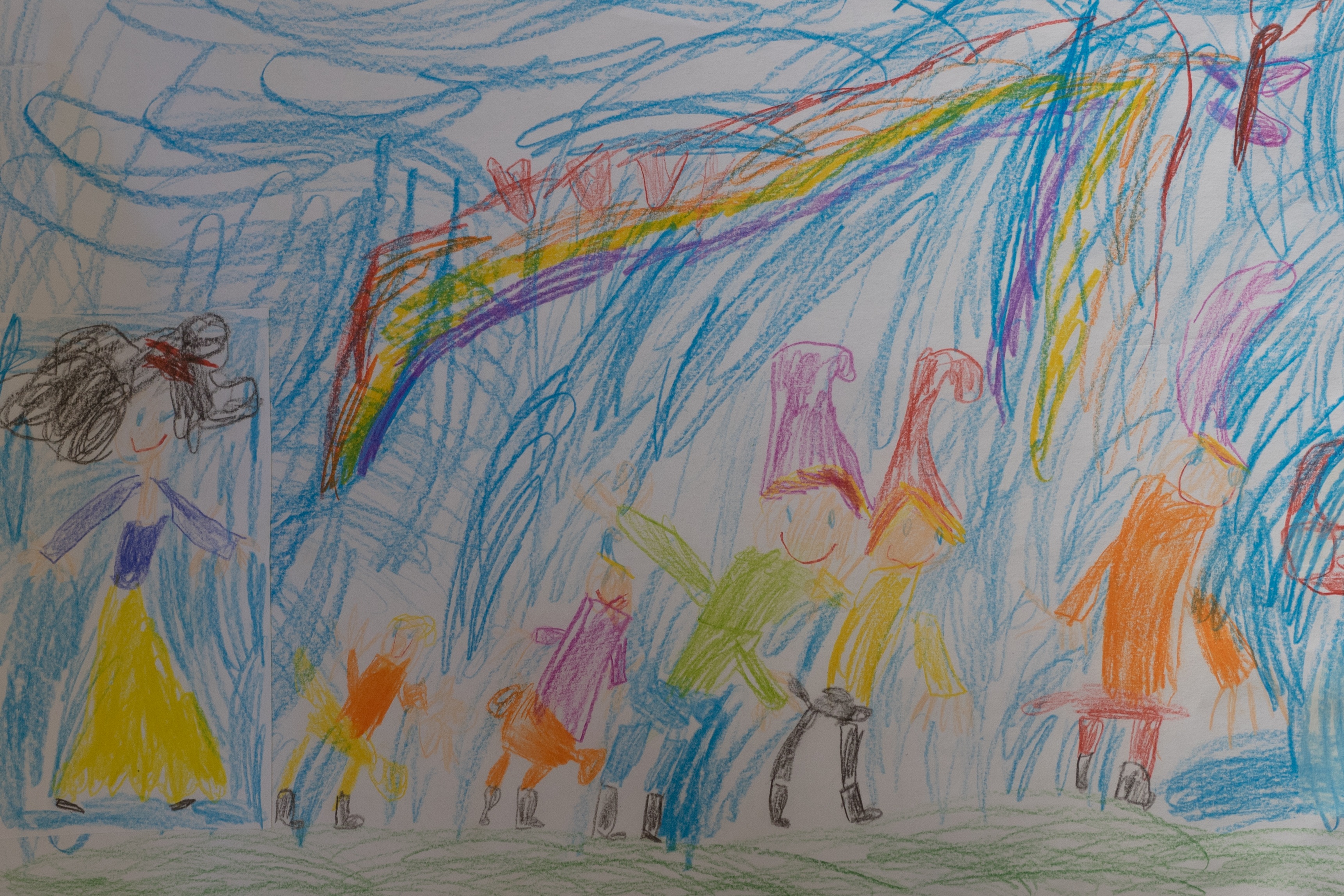 3445x2297 Free Images Color, Painting, Sketch, Illustration, Mural - Kindergarten Sketch