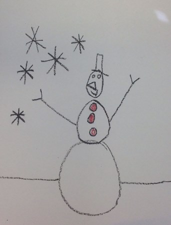 342x450 Kindergarten Snowman Sketch - Kindergarten Sketch
