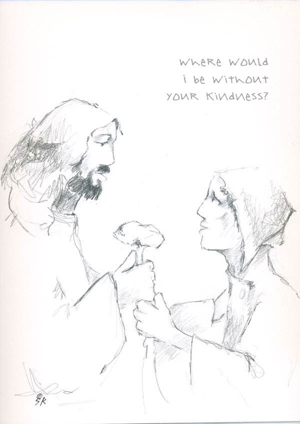 600x849 Morning Sketch 182 - Kindness Sketch