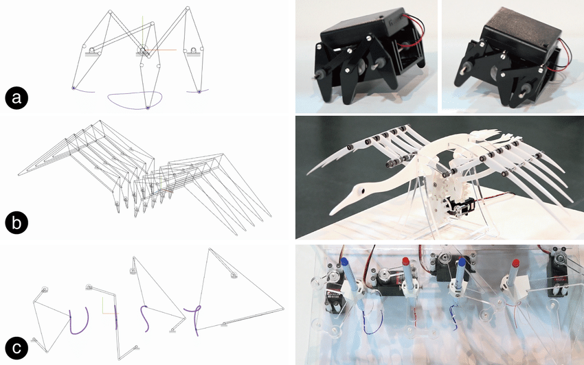 850x532 Example Physical Models Designed By M.sketch (A) Walking Robot - Kinetic Sketch
