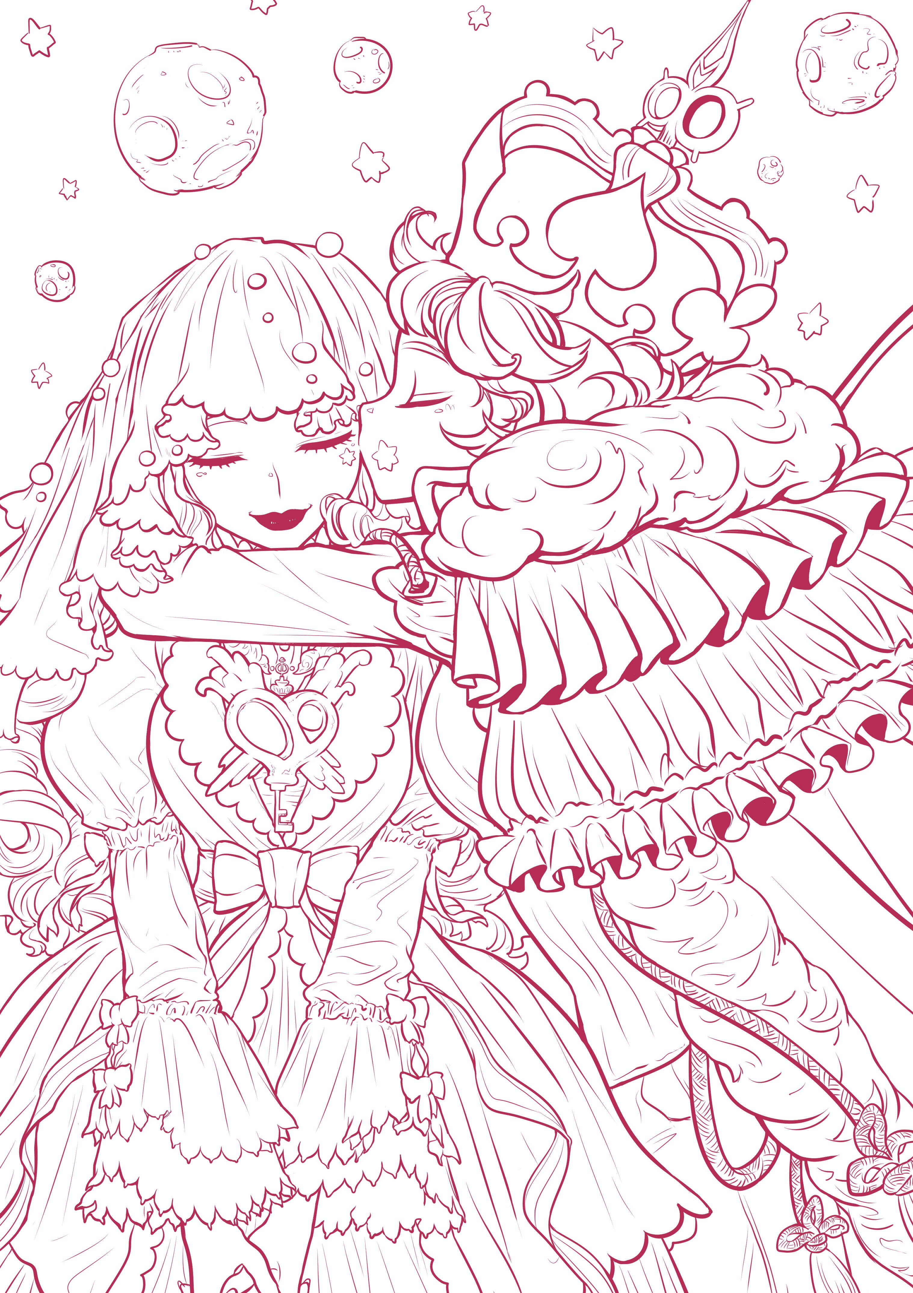 3035x4299 Illustration - King And Queen Sketch