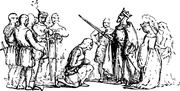 600x305 Jack And King Arthur Clip Art - King Arthur Sketch