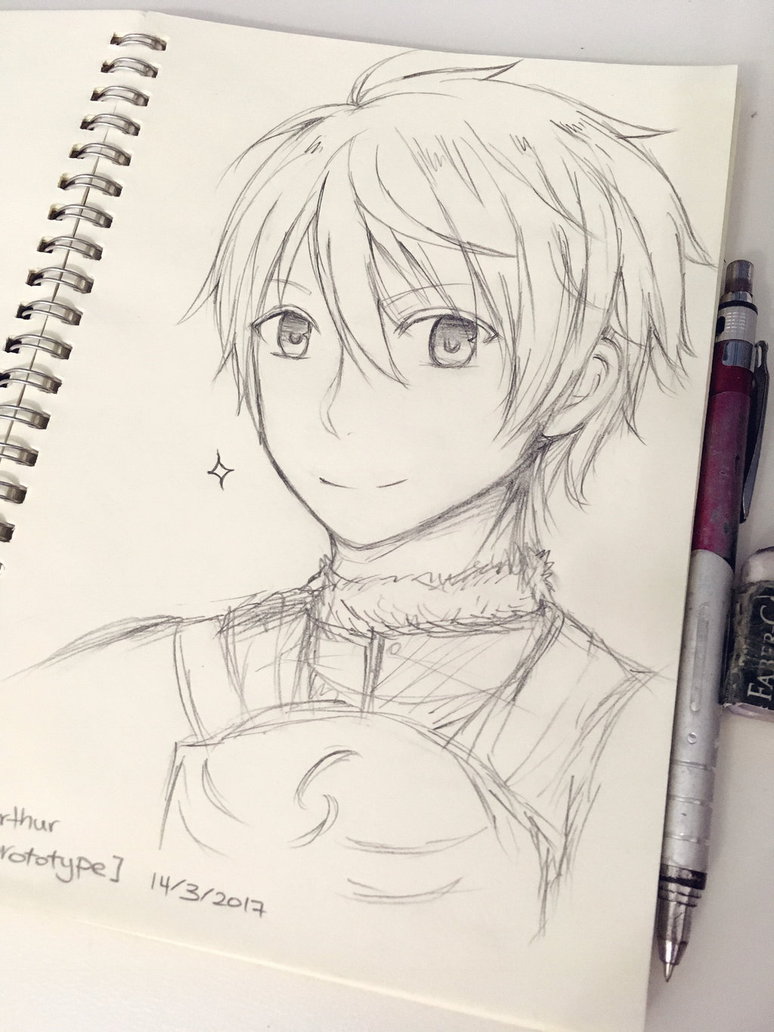 774x1032 Sketch] King Arthur By Fizzyfiz Fiz - King Arthur Sketch