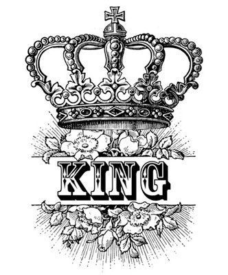 332x400 King Crown Drawing - King Crown Sketch