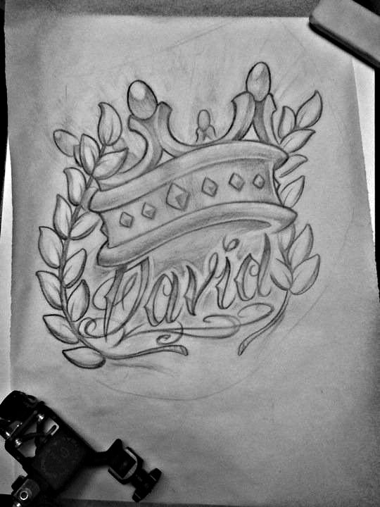 540x720 King David Sketch By On @ - King Crown Sketch