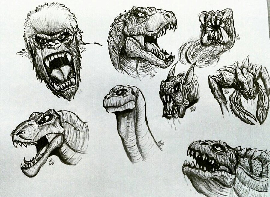 900x657 King Kong Sketches By Erickzilla - King Kong Sketch