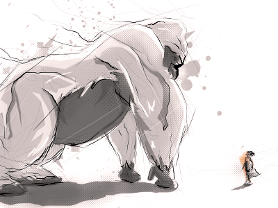 400x300 King Kong. By Marie Bergeron - King Kong Sketch