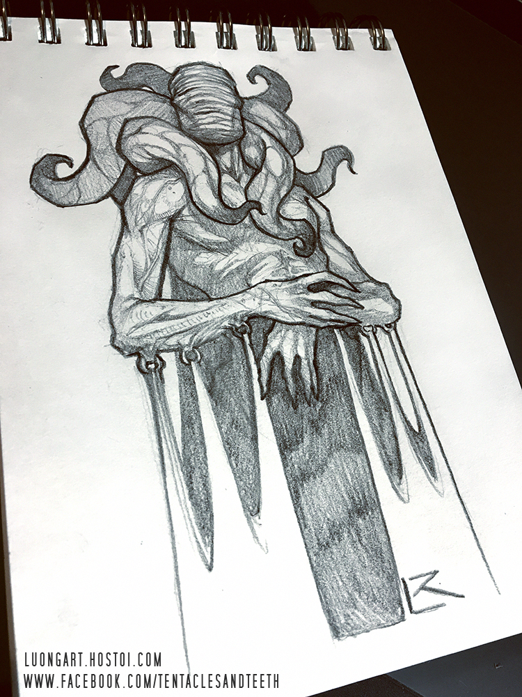 750x1000 King In Yellow Sketch By Tentaclesandteeth - King Sketch