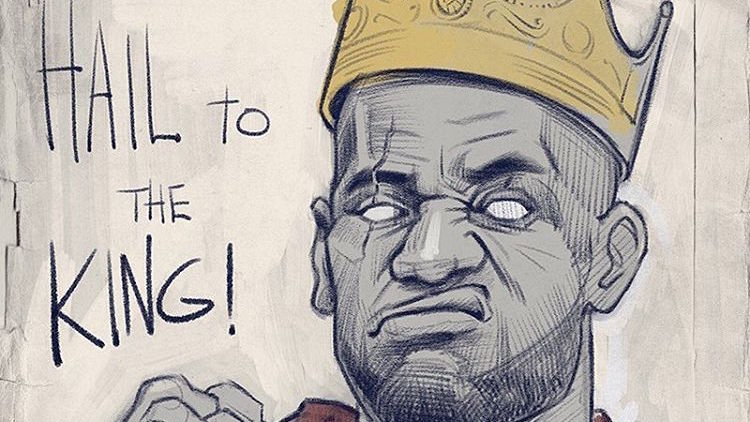 750x422 Lebron James Hail To The King Sketch Hooped Up - King Sketch
