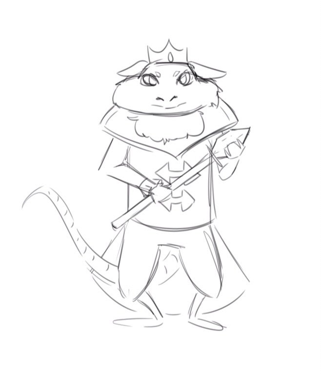 658x772 Rat King Sketch Barbie Amino - King Sketch