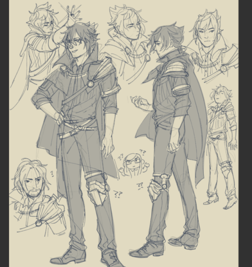 500x530 Preparatory Sketch Tumblr - Kingly Figure Sketch