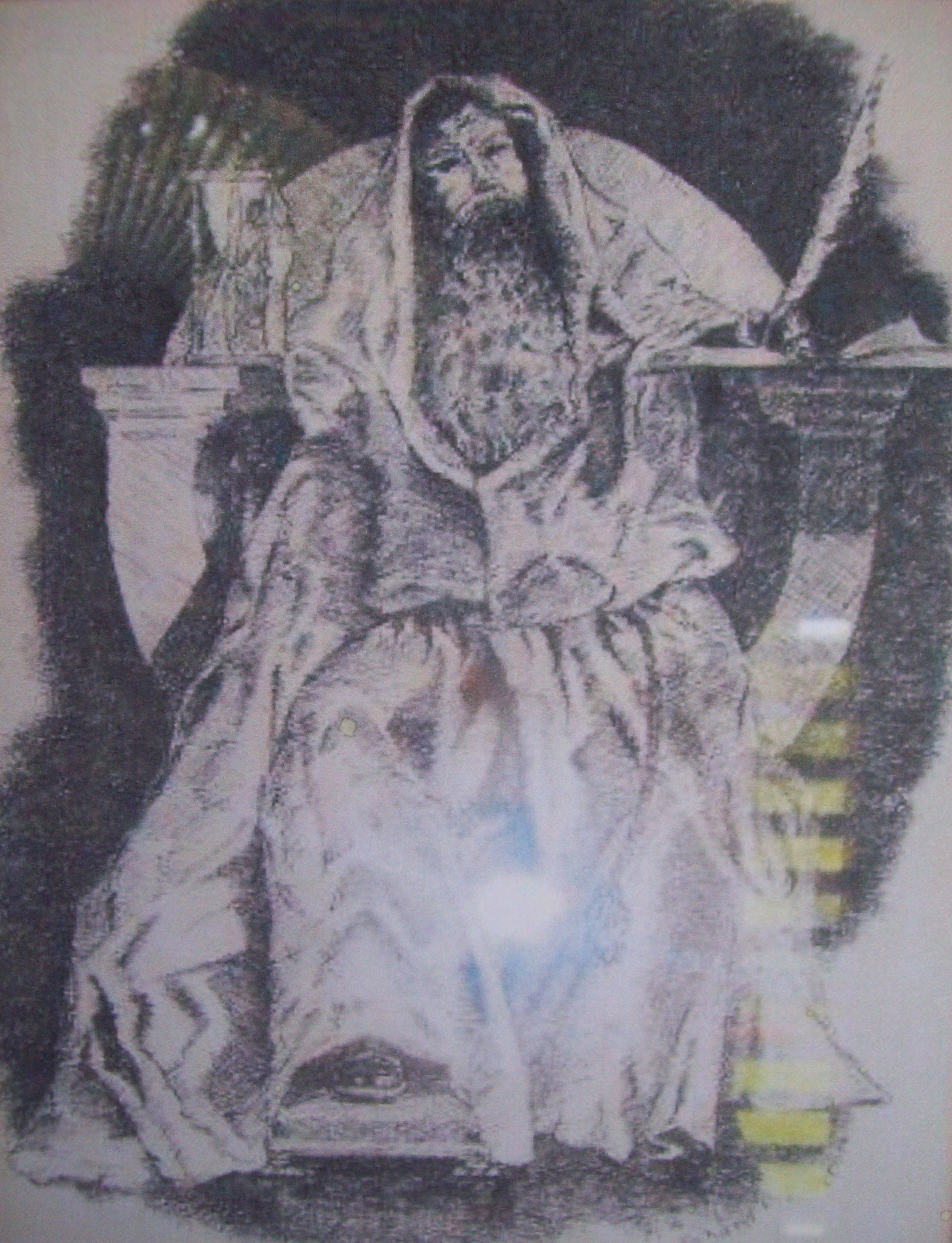 2460x3212 A Graphite Drawing Discussion With Artist, R. D. Burton Art - Kingly Figure Sketch