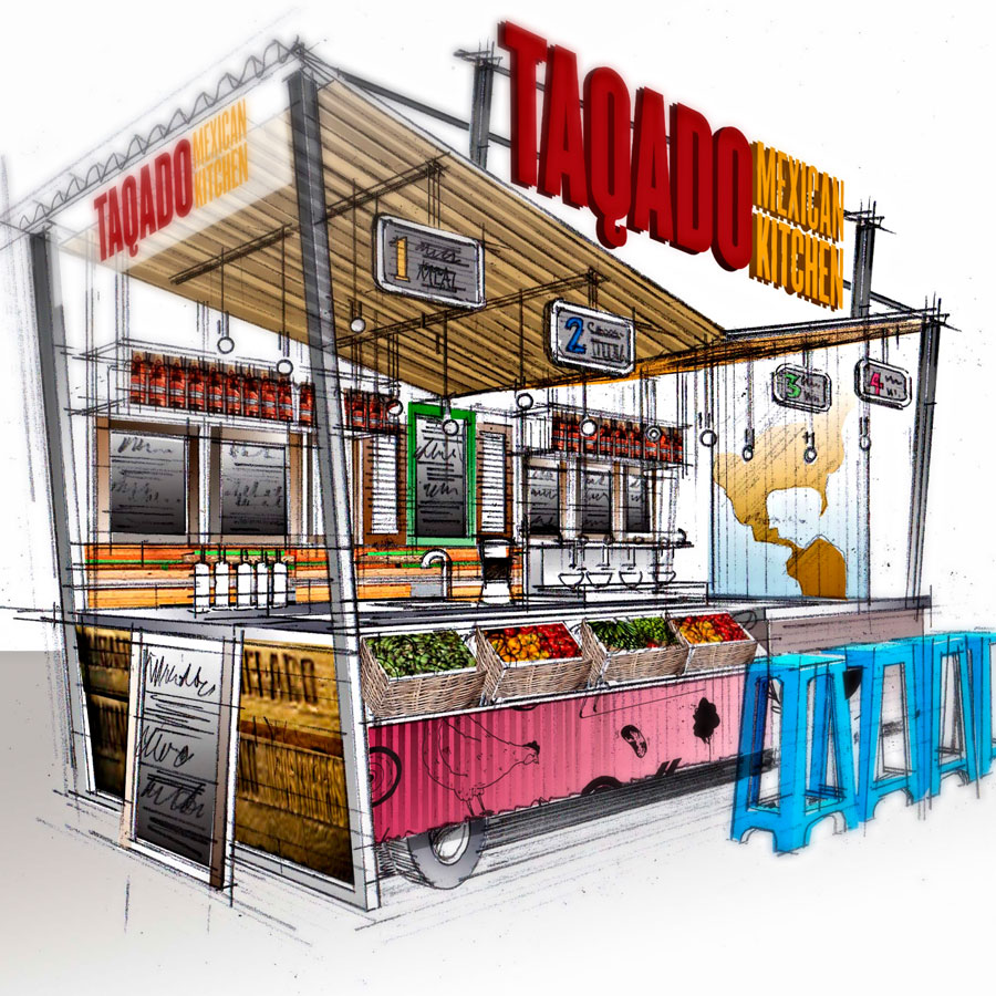 900x900 Final Project Food Kiosk - Kiosk Sketch