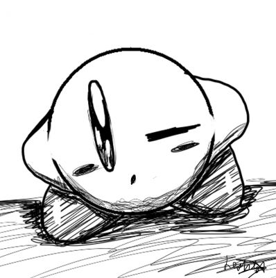 398x400 Kirby - Kirby Sketch