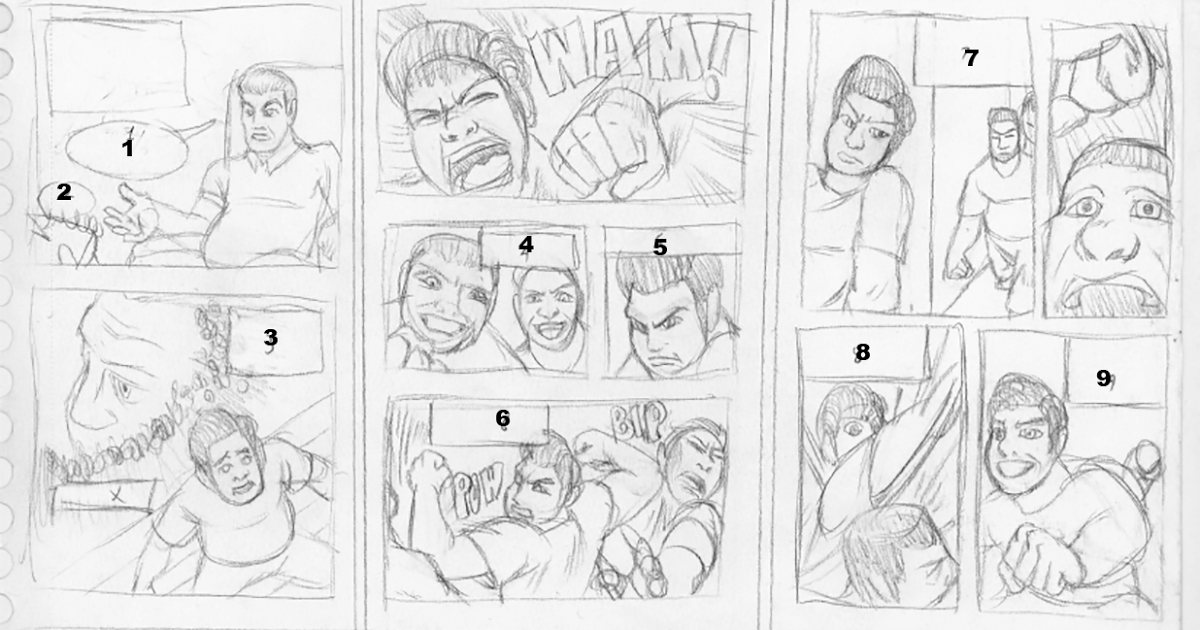 1200x630 Sequential Art Baltimore Jack Kirby Layout Sketch - Kirby Sketch