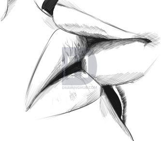 333x291 How To Draw A Kiss, Step By Step, Drawing Guide, By Darkonator - Kiss Sketch