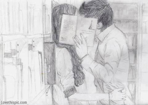 480x340 Sketch Of Kiss In The Library Pictures, Photos, And Images For - Kiss Sketch