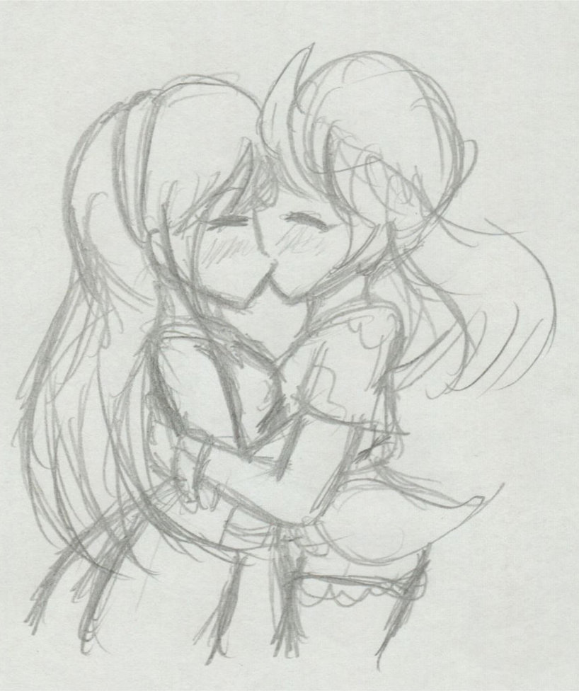 818x976 Boutique Alolan Galaxy Kiss Sketch By Xero J - Kiss Sketch