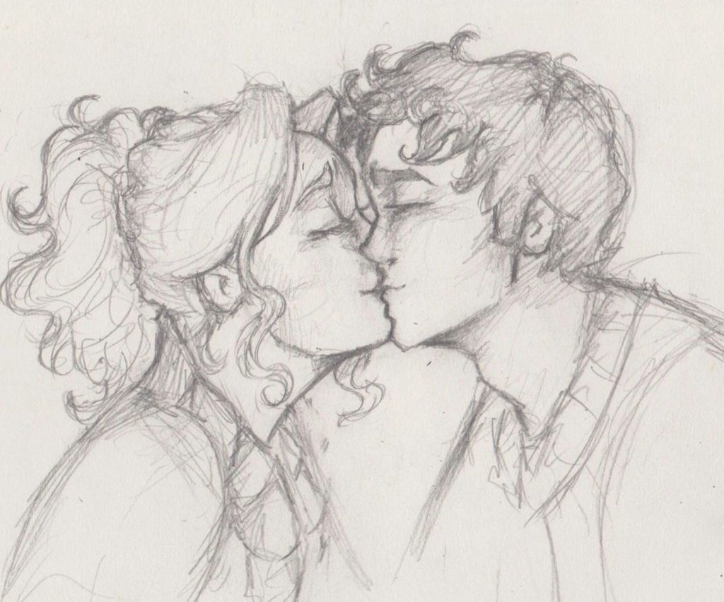 1024x852 Collection Of Boy And Girl Kissing Drawing Download Them And Try - Kiss Sketch