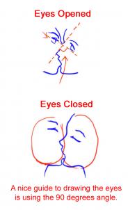 184x302 How To Sketch An Anime Kiss - Kissing Anime Sketch