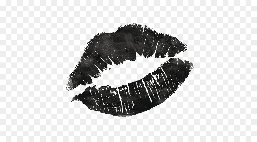 900x500 Lip Kiss Black And White Wallpaper - Kissing Lips Sketch