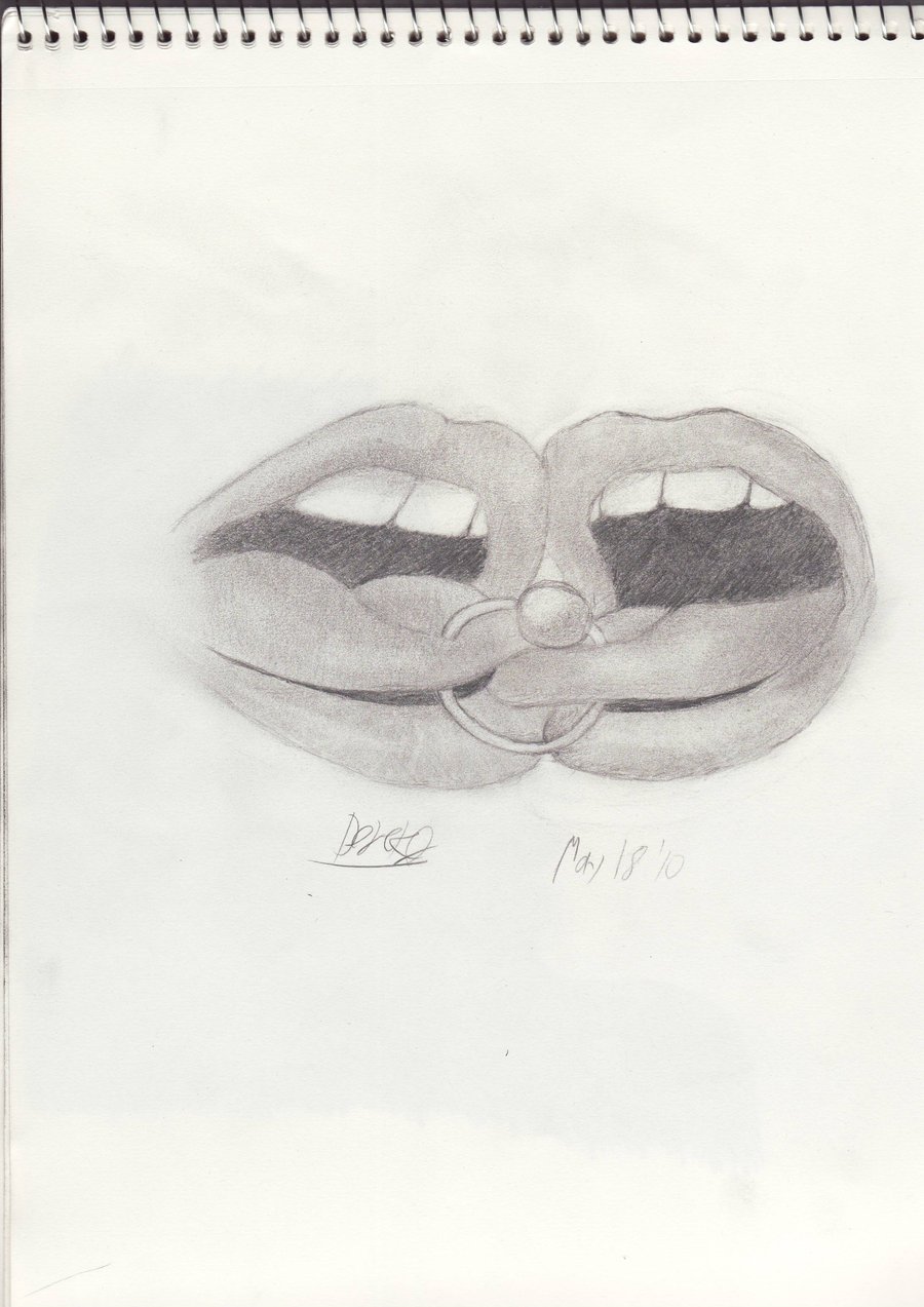 900x1273 Lips Kissing Sketch - Kissing Lips Sketch