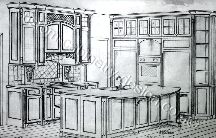 720x462 Kitchen Cabinet Drawing Custom Kitchen Drawing Copperpanset.club - Kitchen Cabinet Sketch