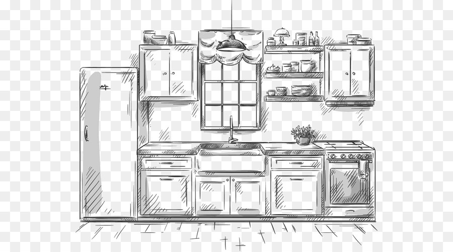900x500 Kitchen Utensil Drawing Kitchen Cabinet - Kitchen Cabinet Sketch