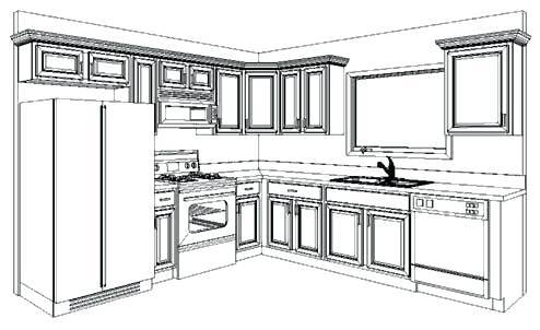 Kitchen Cabinet Sketch At Paintingvalley Com Explore Collection