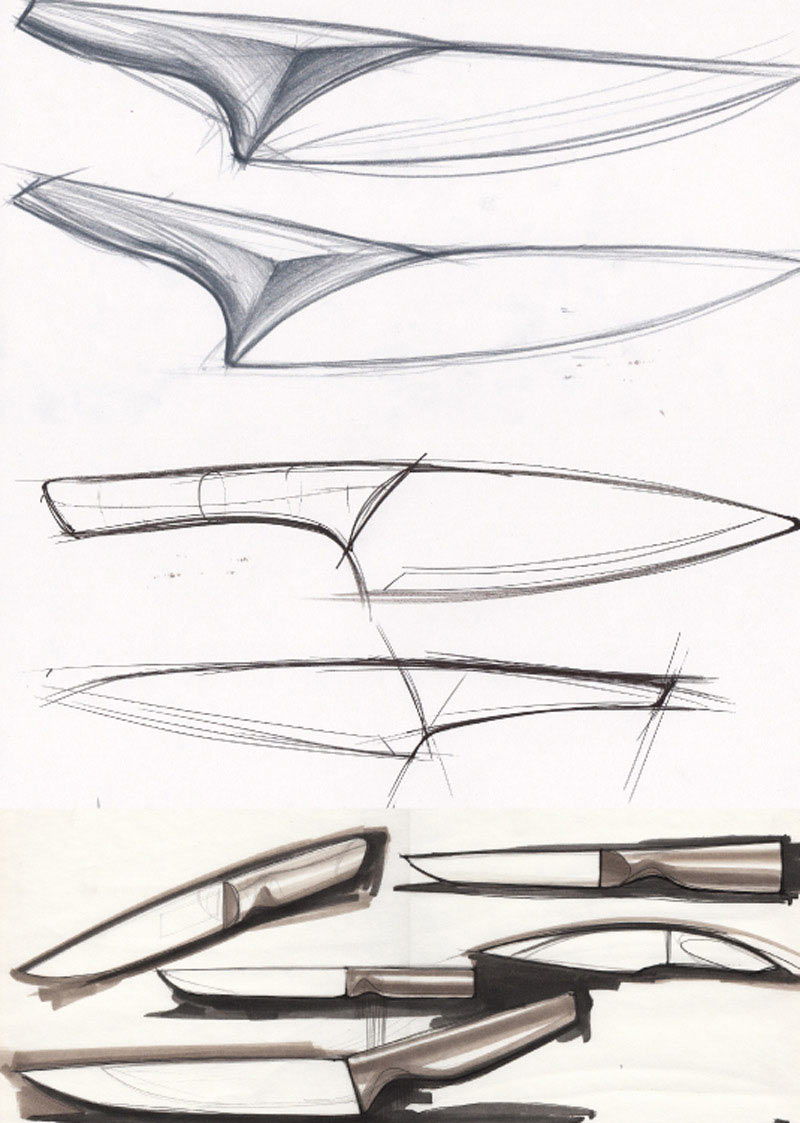800x1123 The Making Of Keramikus Kitchen Knives - Kitchen Knife Sketch
