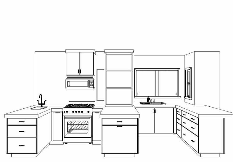 800x556 Kitchen Layouts And Design Plans Concept Sketch - Kitchen Layout Sketch