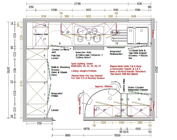 615x488 Popular Kitchen Layouts - Kitchen Layout Sketch